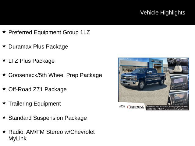 Used 2017 Chevrolet Silverado 2500 LTZ w/ Duramax Plus Package AWD/4WD image 4