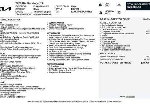 Used 2023 Kia Sportage EX FWD image 3