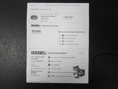 Used 2021 Jaguar E-PACE 300 Sport image 36
