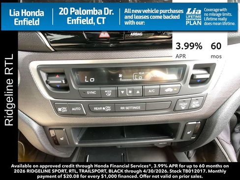 New 2026 Honda Ridgeline RTL image 20