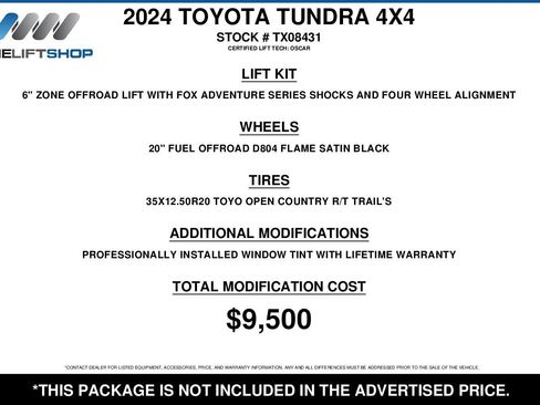 Used 2024 Toyota Tundra Limited w/ Power Package image 2