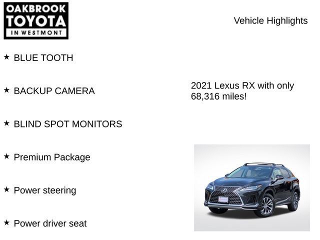 Used 2021 Lexus RX 350 AWD w/ Premium Package image 5