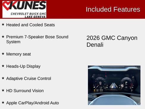 New 2026 GMC Canyon Denali AWD/4WD image 3
