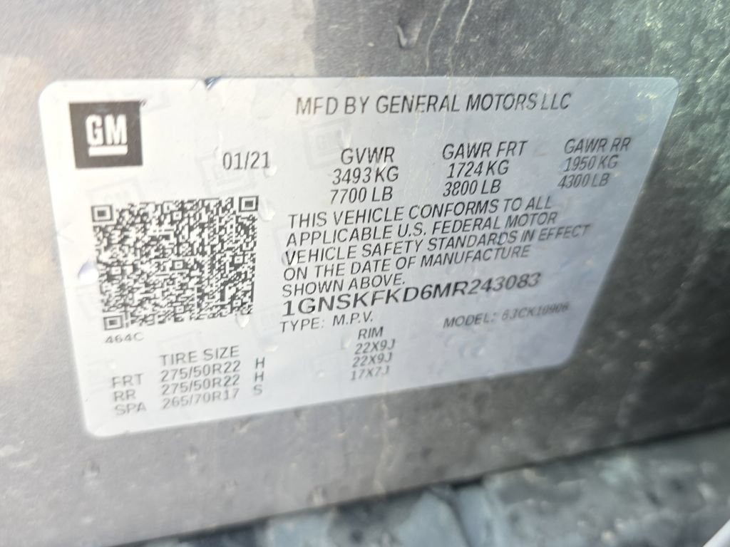 Used 2021 Chevrolet Suburban Premier w/ Premium Package AWD/4WD image 21