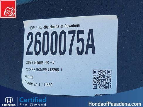Certified 2023 Honda HR-V LX image 31