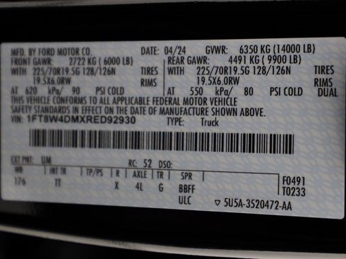 Used 2024 Ford F450 Limited w/ FX4 Off-Road Package image 66