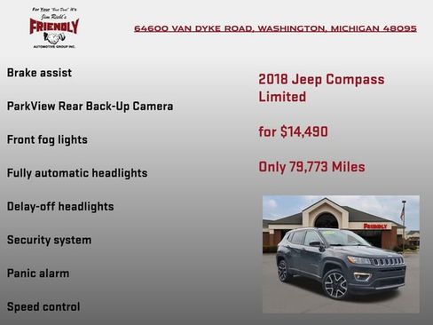 Used 2018 Jeep Compass Limited w/ Navigation Group image 25