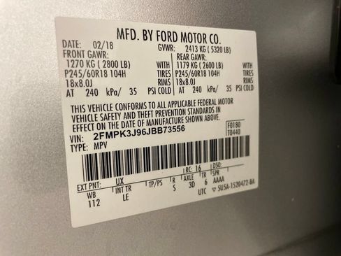 Used 2018 Ford Edge SEL w/ Equipment Group 201A FWD image 30