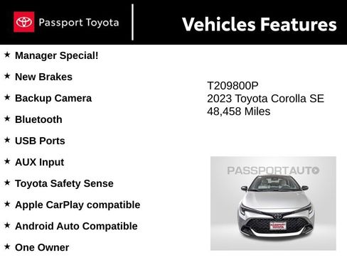 Used 2023 Toyota Corolla SE image 9