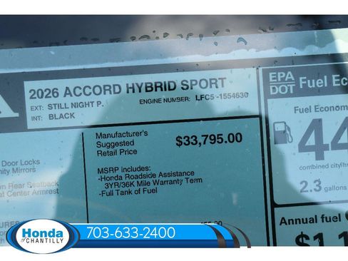 New 2026 Honda Accord Hybrid Sport image 39