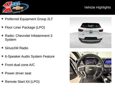 Used 2021 Chevrolet Blazer LT w/ LPO, Floor Liner Package image 2