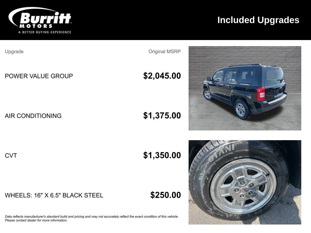 Used 2017 Jeep Patriot Sport w/ Power Value Group FWD image 3