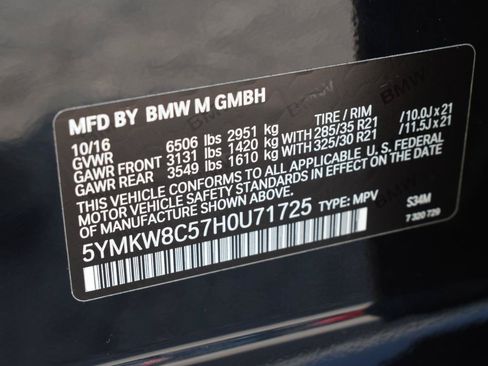 Used 2017 BMW X6 M AWD/4WD image 48