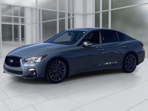 Used 2021 INFINITI Q50 Red Sport 400 w/ Carbon Fiber Package image 2