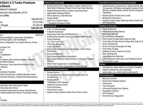 New 2026 MAZDA MAZDA3 Hatchback w/Premium Plus Pkg AWD/4WD image 4