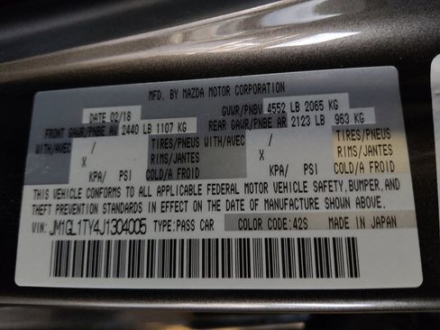 Used 2018 MAZDA MAZDA6 Grand Touring FWD image 33