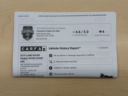 Used 2019 Land Rover Range Rover Sport SVR image 44