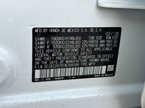 New 2026 Honda HR-V EX-L image 31