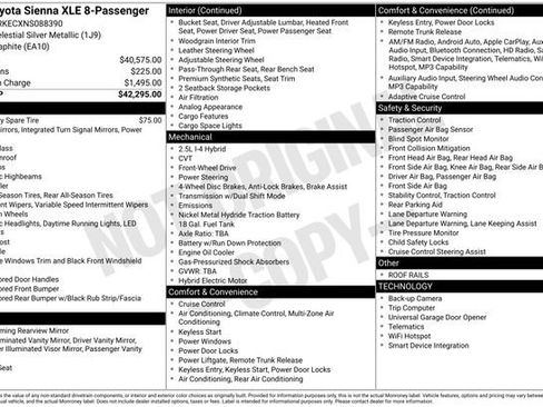 Used 2022 Toyota Sienna XLE FWD image 32