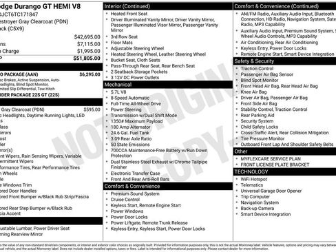 New 2026 Dodge Durango GT w/ Tow 'N Go Package image 39