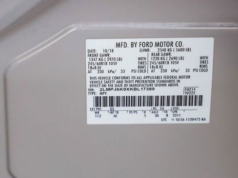 Used 2019 Lincoln Nautilus Select image 29