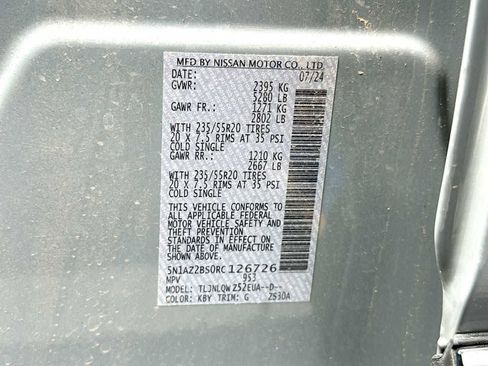 Used 2024 Nissan Murano SV w/ SV Midnight Edition Package image 22