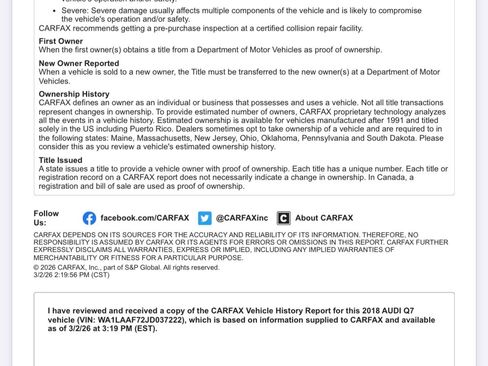 Used 2018 Audi Q7 3.0T Premium Plus w/ Premium Plus Package image 72