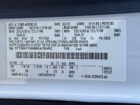 Used 2021 Ford Transit 250 Low Roof w/ Exterior Upgrade Package RWD image 35