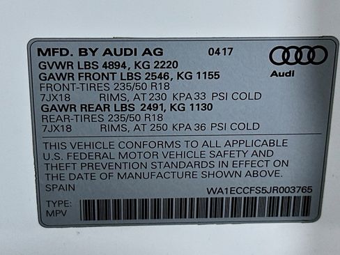 Used 2018 Audi Q3 2.0T Premium w/ Convenience Package image 24