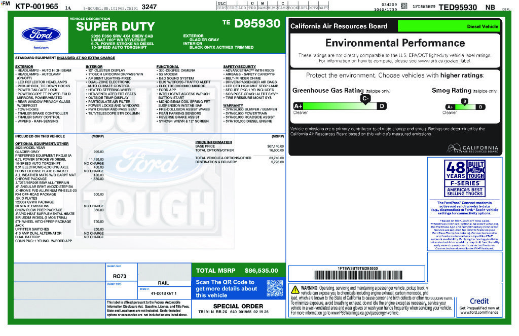 Used 2026 Ford F350 Lariat w/ Chrome Package AWD/4WD image 10