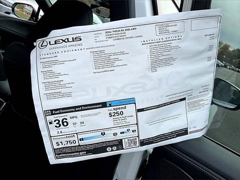 New 2026 Lexus RX 350 350h image 14