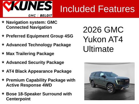 New 2026 GMC Yukon AT4 Ultimate AWD/4WD image 2