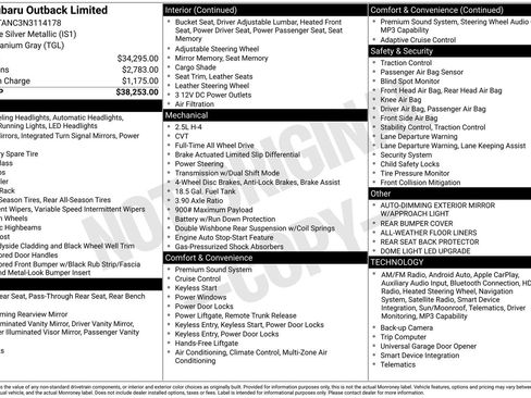 Used 2022 Subaru Outback Limited image 18