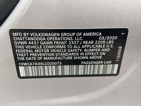 Used 2020 Volkswagen Passat 2.0T SEL FWD image 31