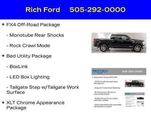 Certified 2023 Ford F150 XLT w/ Equipment Group 301A Mid AWD/4WD image 33