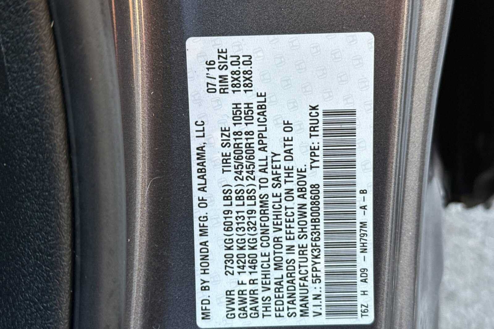 Used 2017 Honda Ridgeline RTL-T image 28