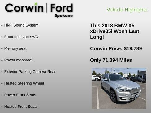 Used 2018 BMW X5 xDrive35i AWD/4WD image 6