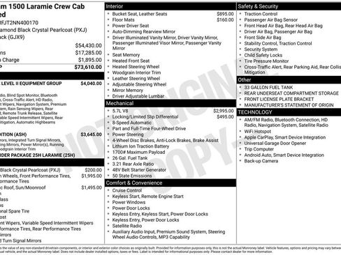 Used 2022 RAM 1500 Laramie AWD/4WD image 42