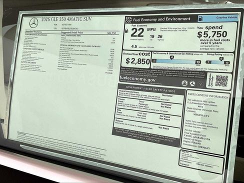 New 2026 Mercedes-Benz GLE 350 4MATIC image 17