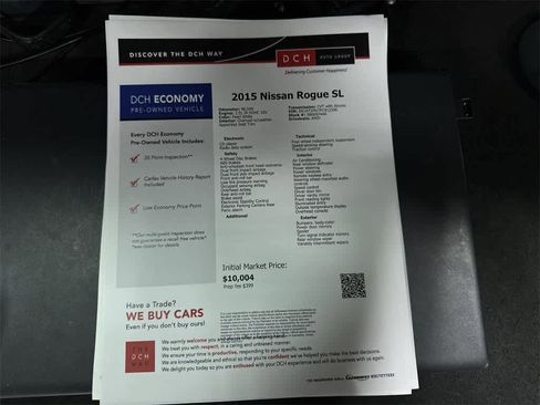 Used 2015 Nissan Rogue SL w/ SL Premium Package image 13