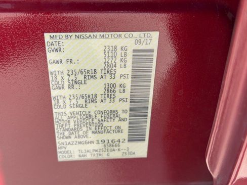 Used 2017 Nissan Murano S w/ Navigation Package FWD image 31