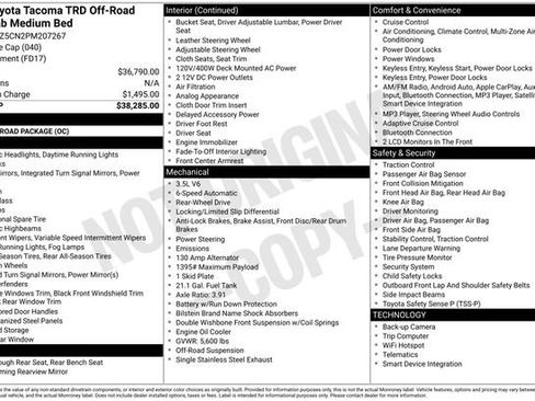 Used 2023 Toyota Tacoma TRD Off-Road image 36
