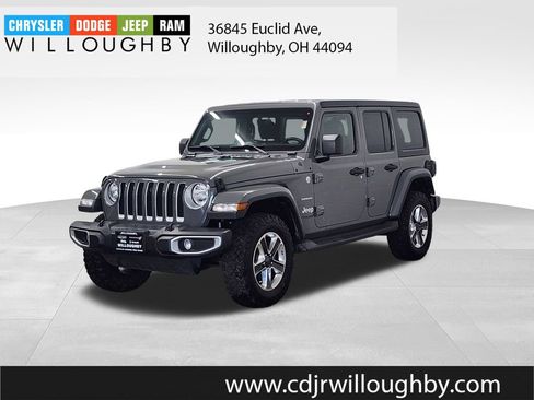 Used 2020 Jeep Wrangler Unlimited Sahara w/ Uconnect 4C Nav & Sound Group AWD/4WD image 1