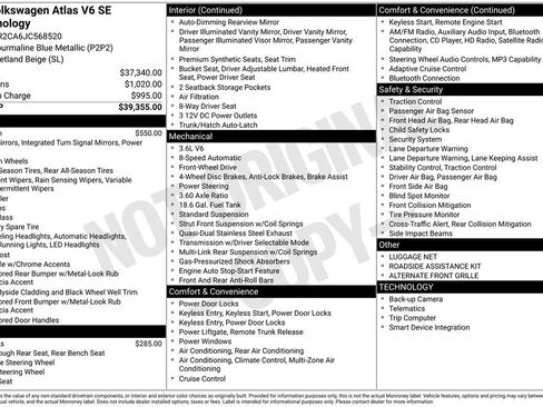 Used 2018 Volkswagen Atlas SE FWD image 4