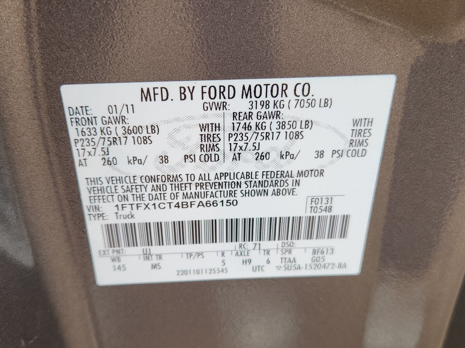 Used 2011 Ford F150 XLT w/ XLT Convenience Pkg RWD image 17