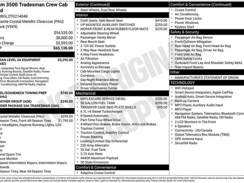 New 2026 RAM 3500 Tradesman AWD/4WD image 9
