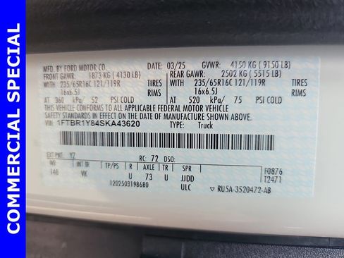 New 2025 Ford Transit 250 Low Roof image 41