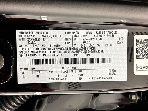 New 2026 Ford F150 Lariat w/ Equipment Group 501A Mid AWD/4WD image 8