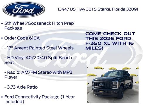 New 2026 Ford F350 XL w/ STX Appearance Package image 20