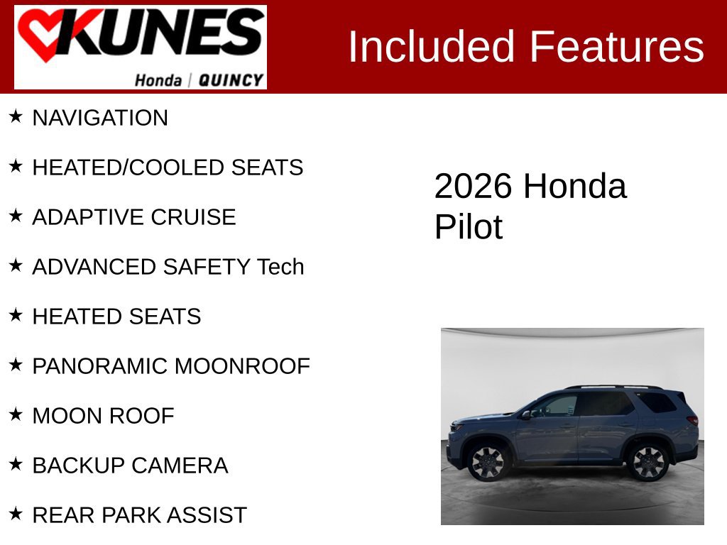 New 2026 Honda Pilot Elite image 2